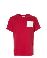 T-shirt à col rond rouge Kent & Curwen
