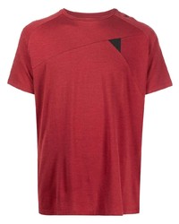 T-shirt à col rond rouge Klättermusen