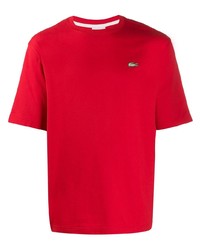 T-shirt à col rond rouge lacoste live