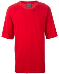 T-shirt à col rond rouge Laneus