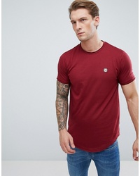 T-shirt à col rond rouge Le Breve