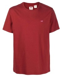 T-shirt à col rond rouge Levi's