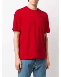 T-shirt à col rond rouge Marni