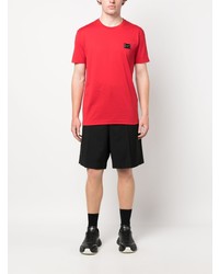 T-shirt à col rond rouge Dolce & Gabbana