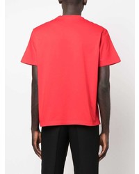 T-shirt à col rond rouge DSQUARED2