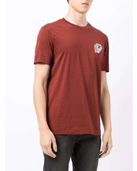 T-shirt à col rond rouge Emporio Armani