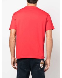 T-shirt à col rond rouge DSQUARED2