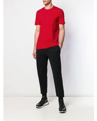 T-shirt à col rond rouge McQ Alexander McQueen