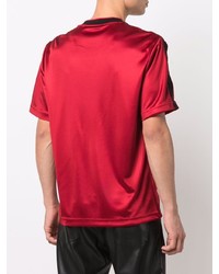 T-shirt à col rond rouge Fendi