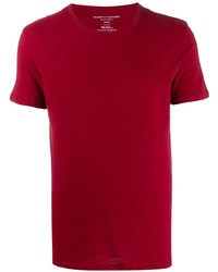 T-shirt à col rond rouge Majestic Filatures