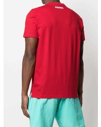 T-shirt à col rond rouge DSQUARED2