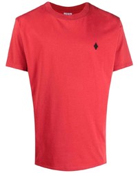 T-shirt à col rond rouge Marcelo Burlon County of Milan