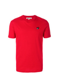 T-shirt à col rond rouge McQ Alexander McQueen