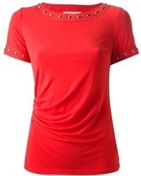 T-shirt à col rond rouge MICHAEL Michael Kors