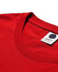 T-shirt à col rond rouge