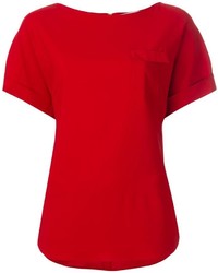 T-shirt à col rond rouge OSMAN