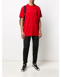 T-shirt à col rond rouge Givenchy