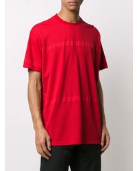 T-shirt à col rond rouge Givenchy