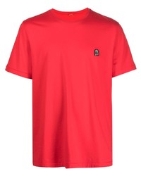 T-shirt à col rond rouge Parajumpers