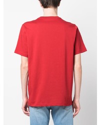 T-shirt à col rond rouge Paul Smith