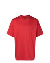 T-shirt à col rond rouge Pressure