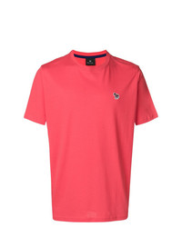 T-shirt à col rond rouge Ps By Paul Smith