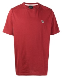 T-shirt à col rond rouge PS Paul Smith