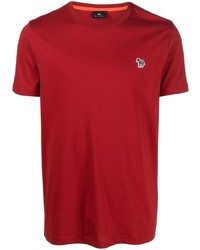 T-shirt à col rond rouge PS Paul Smith