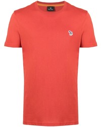 T-shirt à col rond rouge PS Paul Smith