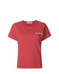 T-shirt à col rond rouge rag & bone/JEAN