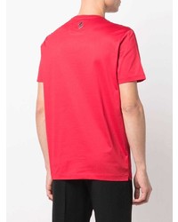 T-shirt à col rond rouge Ferrari