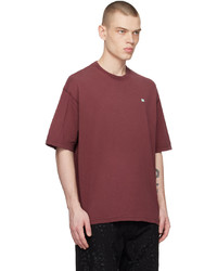 T-shirt à col rond rouge Acne Studios