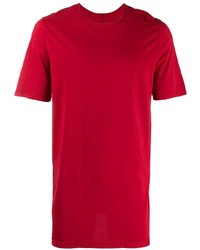 T-shirt à col rond rouge Rick Owens DRKSHDW