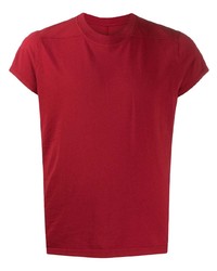 T-shirt à col rond rouge Rick Owens DRKSHDW