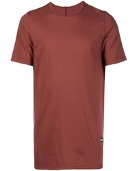 T-shirt à col rond rouge Rick Owens DRKSHDW