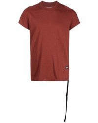 T-shirt à col rond rouge Rick Owens DRKSHDW