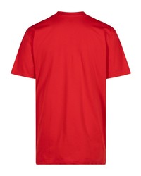 T-shirt à col rond rouge Supreme