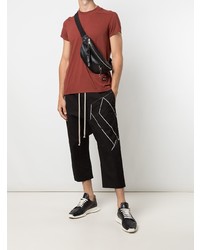 T-shirt à col rond rouge Rick Owens DRKSHDW