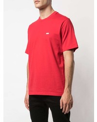 T-shirt à col rond rouge Supreme