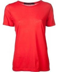 T-shirt à col rond rouge Sofie D'hoore