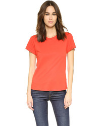 T-shirt à col rond rouge Splendid