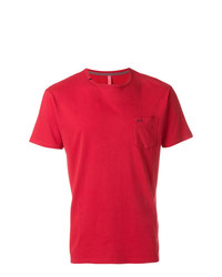 T-shirt à col rond rouge Sun 68