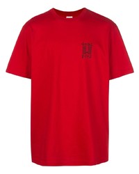 T-shirt à col rond rouge Supreme