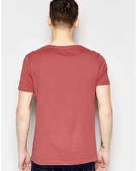 T-shirt à col rond rouge Asos