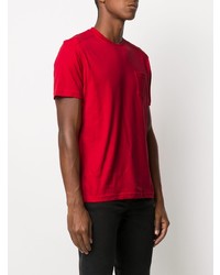 T-shirt à col rond rouge Belstaff