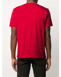 T-shirt à col rond rouge Belstaff