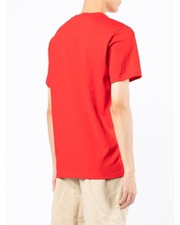 T-shirt à col rond rouge Kenzo