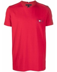 T-shirt à col rond rouge Tommy Hilfiger