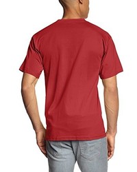 T-shirt à col rond rouge Touchlines