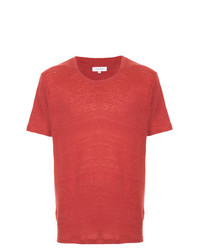T-shirt à col rond rouge Venroy